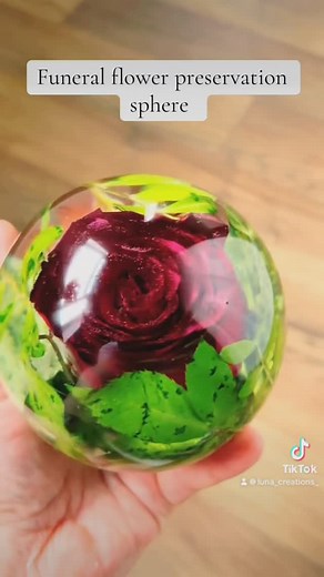  Stunning 10cm Resin Sphere – A Timeless Keepsake  Created with...