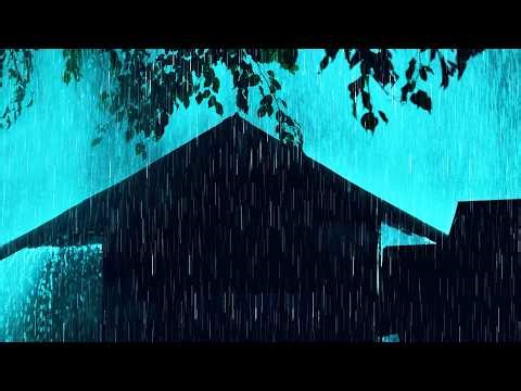 Stormy Night on a Metal Roof 🌙 | Heavy Rain and Thunder Sounds – Deep Sleep & Insomnia Relief