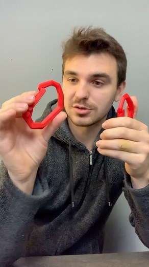 Cool Carabiner print that I found on thingiverse, I will be testing their strength to see if they are worthy! File link: https://www.thingiverse.com/thing:1819242 #thingiverse #3dprinting #filament #petg #pla #pla #carabiner #strengthtest | 3D Printing Store.co.za