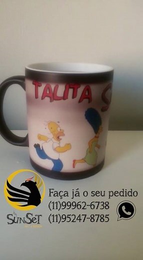 Caneca Mágica - Os Simpsons R$38,00 Frete Consulte-nos - WhatsApp Daniela (11)95247-8785 ou Gessica (11)99962-6738. Ou por inbox aqui em nossa página | Sunset Art&Design