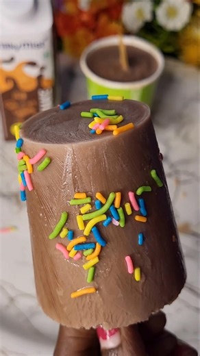 Chocolate Milkshake Popsicle Recipe 🍦 #shorts #recipe #diy