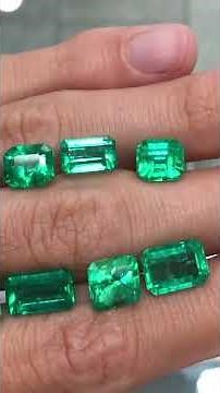 2-3 Carat Loose Top Green Natural Colombian Emeralds for sale