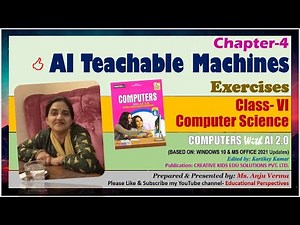 Answers Exercises Class 6 CS Ch 4 AI Teachable Machines