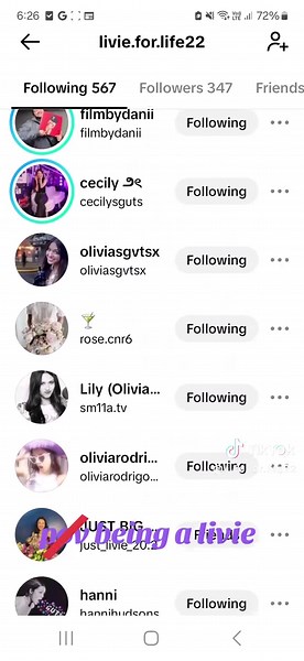 I don't care if some of them weren't livies/ olivia rodrigo ☆ if I didn't follow u and your a livie comment
