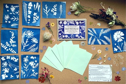 Cyanotype Kit: Solar Printing With Photo Paper (bulk Order) - Etsy