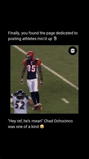 Mic’d up | Follow @AfterDarkSports 🌙 for more mic’d up moments! Chad Ochocinco was one of the most electrifying wide receivers of his era, known as... | Instagram