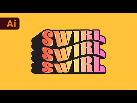 Adobe Illustrator Tutorial - How to Create Custom Wave Typography