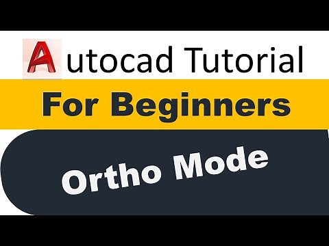 AutoCAD 2021 for Beginners: Ortho Mode Settings