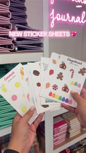 Themed Sticker Sheets for Your Bullet Journal