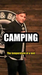 1.8M views · 15K reactions | "CAMPING" - We went recently, not for me, it's just heat, zips and madness? - Does anyone like it?! Fun times Frog and Bucket Comedy Club #camping #holidays #comedy #family #funny | Scott Bennett Comedian | Facebook