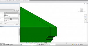 Slanted reveal in wall