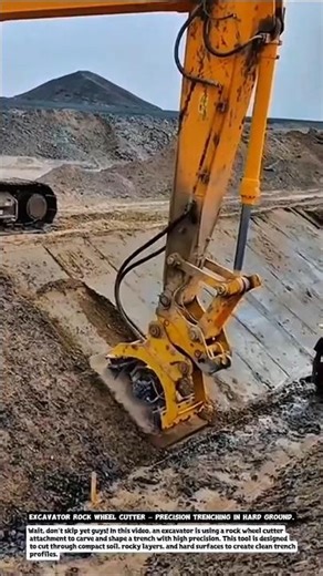 Excavator Rock Wheel Cutter – Precision Trenching in Hard Ground.