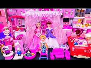 19 Minutes Satisfying with Unboxing Princess Rapunzel Bedroom Set & Disney Princess Carriage Toy Set