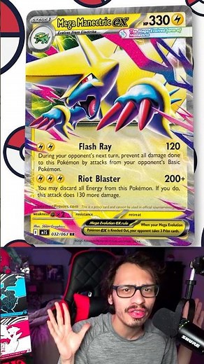 Mega Manectric ex Is AWESOME & So Powerful!#pokemon#pokemontcg#megaevolutions