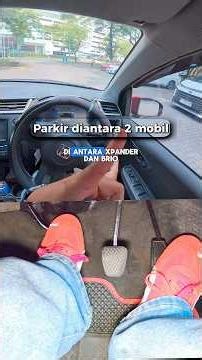 Tutorial parkir mobil mundur diantara dua mobil - Belajar parkir mobil #tutorialmobil