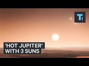 'Hot Jupiter' with 3 suns