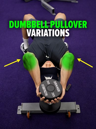 Size & Shred Training program 👉🏻 deltabolic.com (link in bio) Dumbbell Pullover Variations — Know the Difference! Dumbbell pullovers work both your chest and lats, but small changes in arm position shift the emphasis: Elbows tucked → more chest involvement Elbows flared → more lat engagement Arms locked in a diagonal position behind your head and extending the elbows → turns the movement into a triceps extension, targeting the triceps Outfit from @dfyne.official - Use code DELTA for 10% off. #