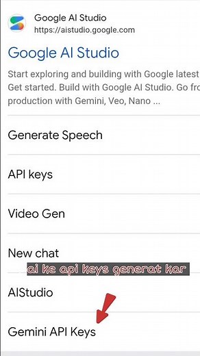 google ai studio se free gemini api key kaise banaye || testing code free || api key generat #code