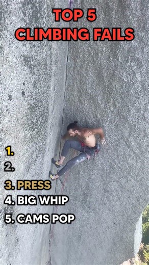 Top 5 climbing fails. last one is crazy #shorts #ranking #climbing #fail #fall