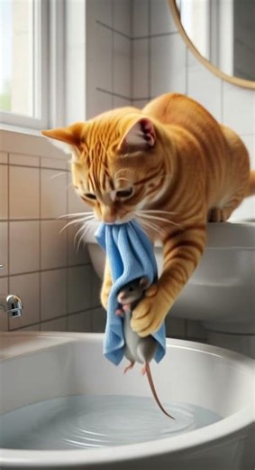 Funny! Mouse begs for help, cat just laughs Watch the unexpected twist