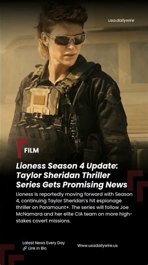 Lioness Season 4 Update Finally Revealed! Taylor Sheridan's Hit Series Returns 🔥