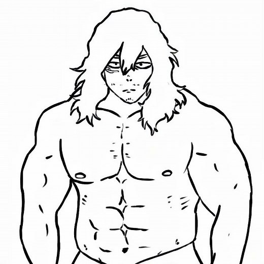 Aizawa Instant Muscle Growth Animation
