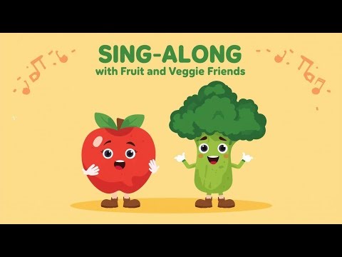 Sing and Dance with Fruits and Veggies! Fun Kids Video! 🍎🕺🥦
