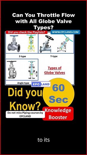 Can You Throttle Flow with All Globe Valve Types?