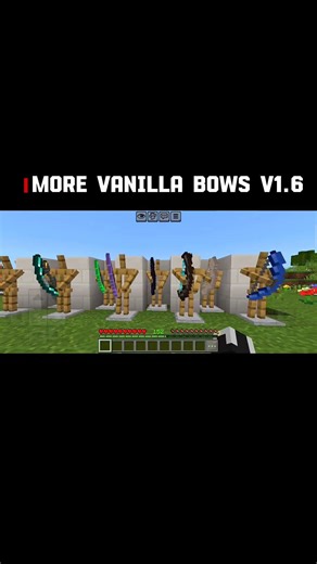 Vanilla Bows V1.6.mcpack Addon Minecraft Bedrock MCPE 1.26+ 100% Work #minecraft #topaddons1 #gaming