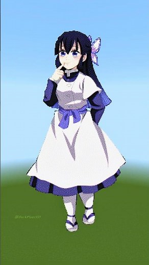 Minecraft Pixel Art of Demon Slayer Female Characters!