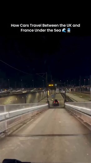 @worldwar.io on Instagram: "How Do Cars Travel Between the UK and France Under the Sea? 🌊🚆 The Channel Tunnel, also known as the Eurotunnel, quietly connects the UK and France beneath the English Channel. What looks impossible on a map has been operating nonstop since 1994, moving people, cars, and goods between two countries without ever touching the surface. Cars don’t actually drive through the tunnel. Vehicles are loaded onto special shuttle trains that race through the tunnel, completing 