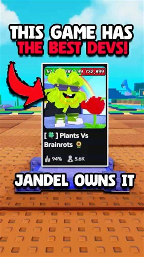 PLANTS VS BRAINROTS HAS THE BEST DEVS!