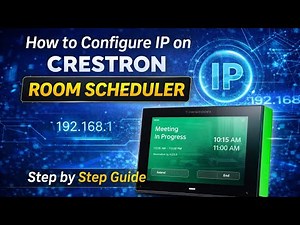 How to Configure IP on Crestron TSS-770-B-S-LB Room Scheduler | Step by Step Guide
