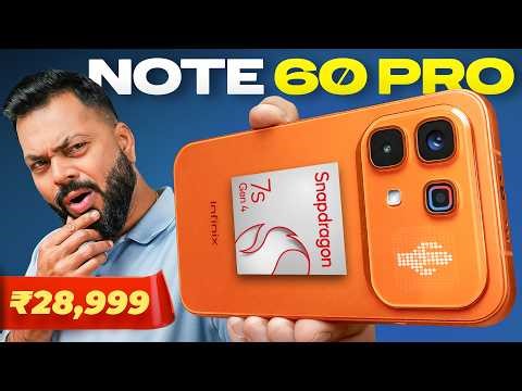 Infinix Note 60 Pro Unboxing & First Look⚡1.5K 144Hz AMOLED, SD 7s Gen 4, 6500mAh @ ₹28,999*