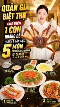 Cách chế biến 1 con của hoàng đế thành 1 bàn tiệc 5 món chuẩn nhà hàng #food #reviewvui #mukbang