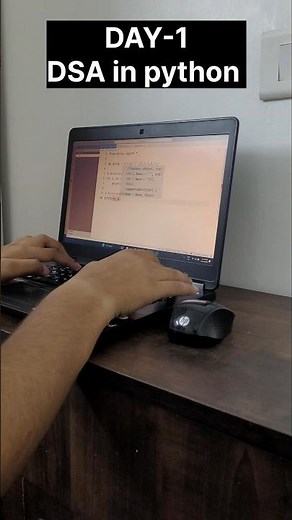 Day 1 of DSA in Python | Udemy + NeetCode 250 Kickoff 🚀#shorts #ytshorts #Programming #dsa