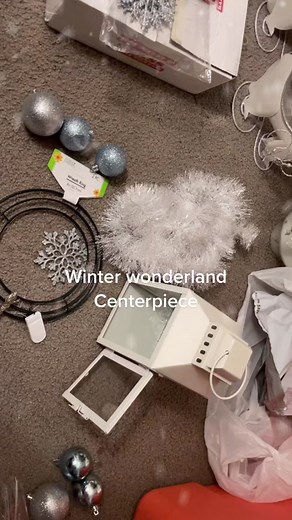 Winter wonderland centerpiece#decor#christmas#winterwonderland#party##fyp