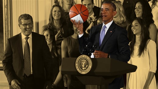 "That's what I do" - When Barack Obama hit a 3-pointer while on the campaign trail for Joe Biden