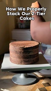 99K views · 619 reactions | No More Wobbles: The Foolproof Guide to Stacking a Sturdy 2-Tier Cake | Solves a common pain point (instability) and promises reliability #cakestacking #2tiercakestacking | Sweets and Cravings by Crizels | Facebook