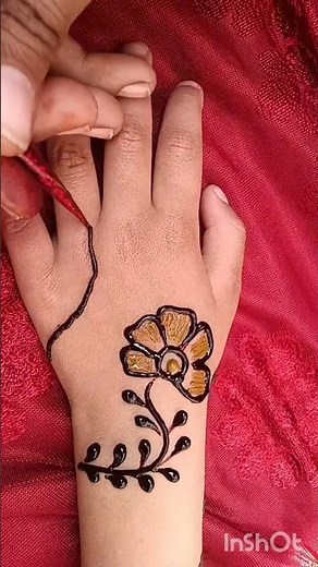 mehndi kids design simple ✨💕#mehndi #henna #easy #trend #beauty #design