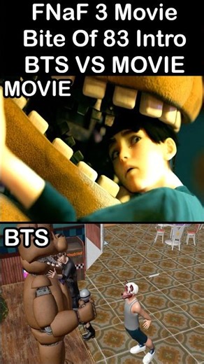 FNaF 3 Movie Bite Of 1983 - Behind The Scenes VS Movie