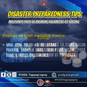 30 reactions · 20 shares | DISASTER PREPAREDNESS TIPS #PNPSwiftResponse #FastActionForce #AngGalingNgPulis #PCADGTagapagUgnay DISCLAIMER: CTTO of the photos, videos, and optics. No copyright infringement. | PCADG Tagapag-Ugnay | Facebook