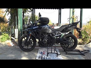 OEM Center Stand Installation | Vstrom 800 Accessories