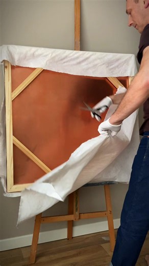 Copper canvas for a new work of art! 🙂 #art #coppercanvas ##donaldduck