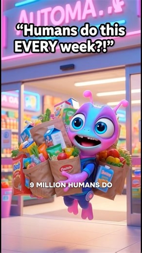 I Tried Grocery Shopping Like a Human… Chaos Ensues 👽