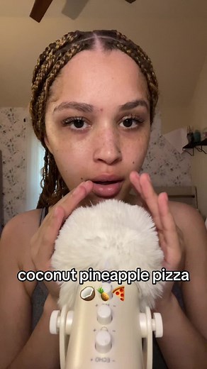 Indulging in Coconut Pineapple Pizza ASMR Experience