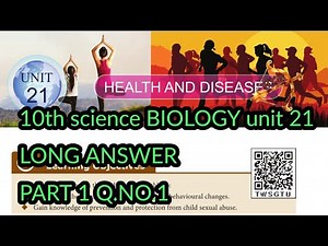 10th SCIENCE BIOLOGY Unit 21 Long Answer part 1 Qn 1 Health and Diseases tamil