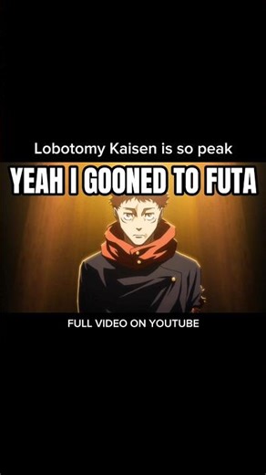 Lobotomy Kaisen is so peak #jjk #anime #jujutsukaisen