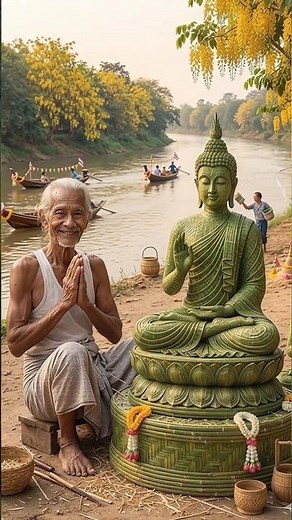 “Sabbe Satta Kammasaka 🙏 | Burmese Master’s Peaceful Moment” #buddhadhamma