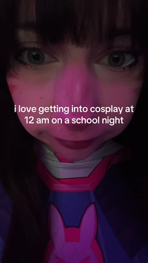 D.Va Cosplay at Midnight: Overwatch Fun